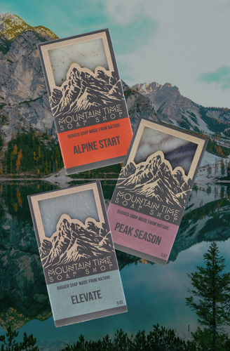 Mountain time soap alpine start and peak season and elevate