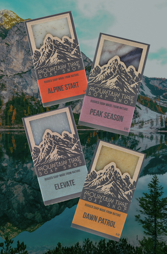Mountain time soap alpine start and peak season and elevate and dawn patrol