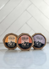 three shave soap on counter